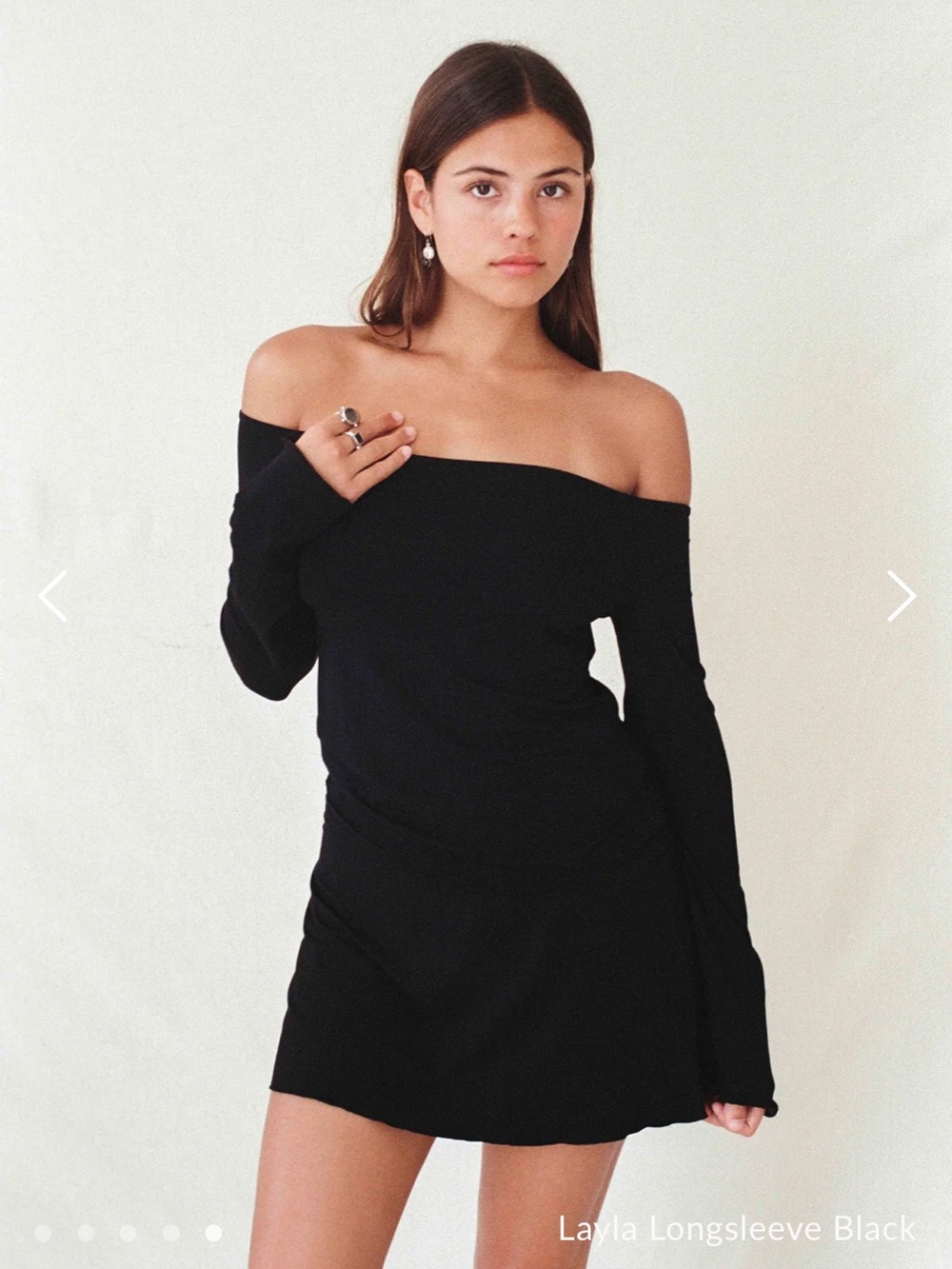 NWOT Indigo Luna Black Flared Long Sleeve Top